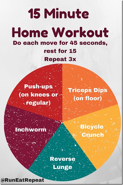 15 Minute No Equipment Workout Run Eat Repeat