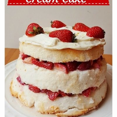 Easy Strawberries and Cream Cake