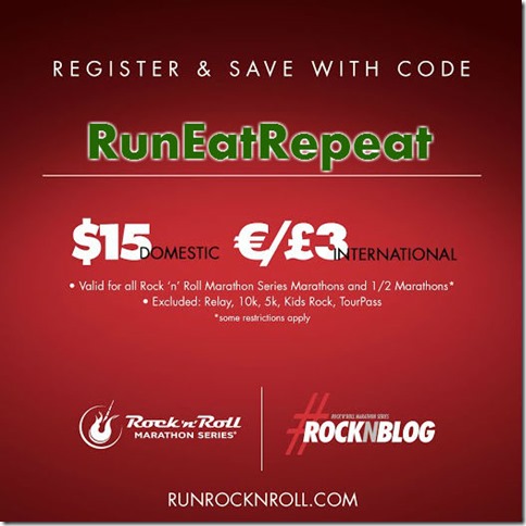 rock n roll marathon coupon discount code