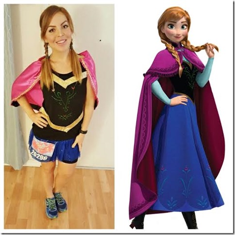 tinkerbell half marathon anna frozen costume