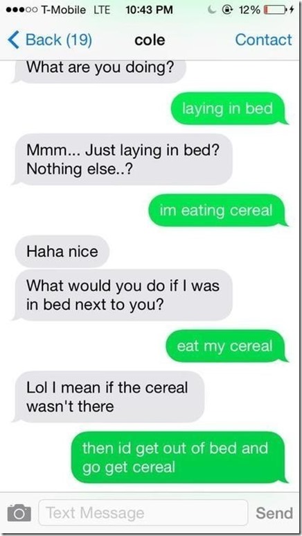 eating cereal
