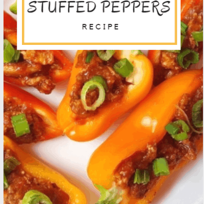 Healthy Mini Stuffed Peppers Recipe