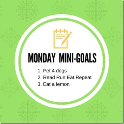 Contest Winners and Monday Mini-Goals
