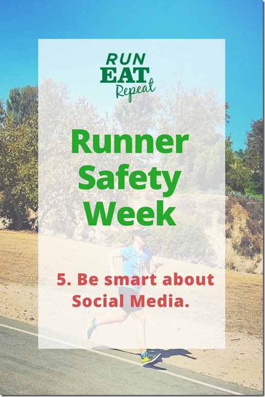 runner safety social media
