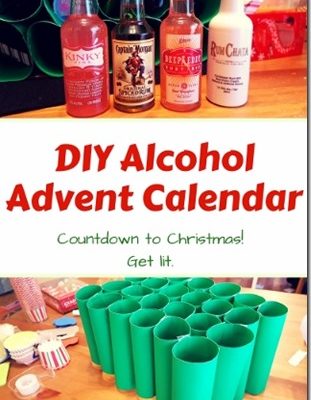 DIY Alcohol Advent Calendar