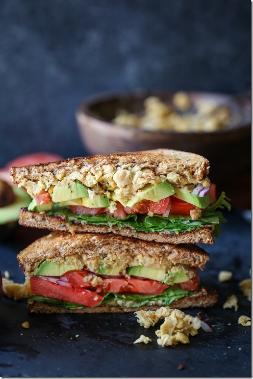 hummus mashed sabra sandwich