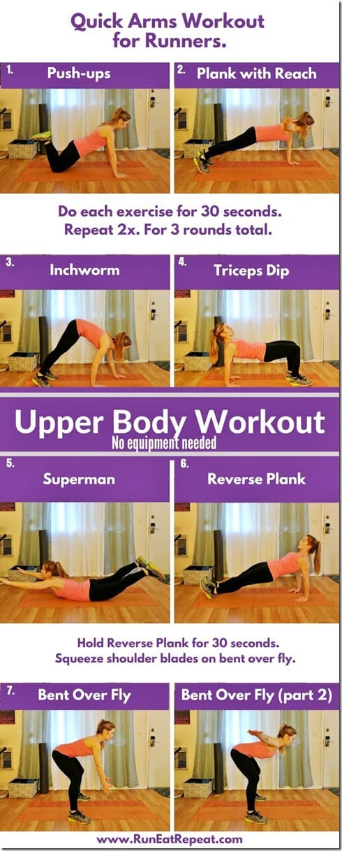 At home upper best sale body workout no equipment