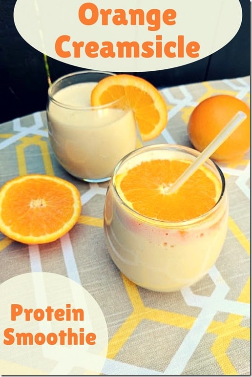 Orange Creamsicle Protein Shake Run