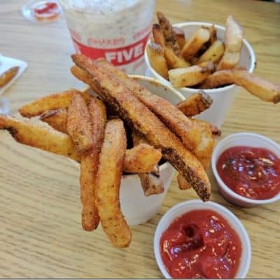 Five Guys Burgers and Fries Debate and February Goals