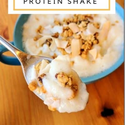 Post Run Pina Colada Protein Shake