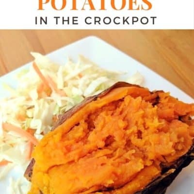 “Baked” Sweet Potatoes in the CrockPot