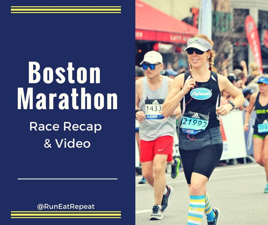 Boston Marathon Race Recap & Vlog Run Eat Repeat