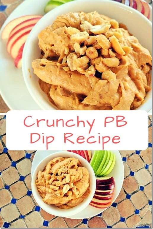 crunchy peanut butter dip recipe