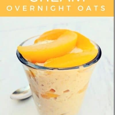 Peaches and Cream Overnight Oats