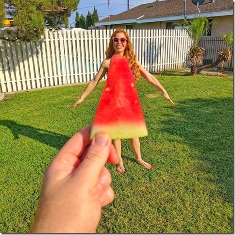 watermelon dress