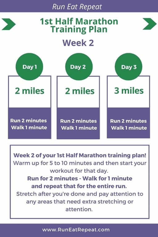 Half Marathon Training Week 2