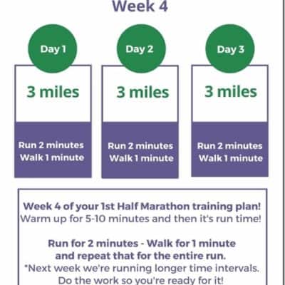 Half Marathon Training Week 4