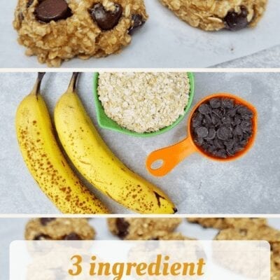 3 Ingredient Chocolate Chip Oatmeal Cookie Recipe