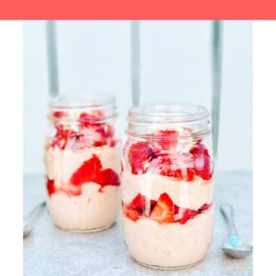 Strawberry Shortcake Overnight Oats Recipe – Runner Breakfast or Post Run Snack