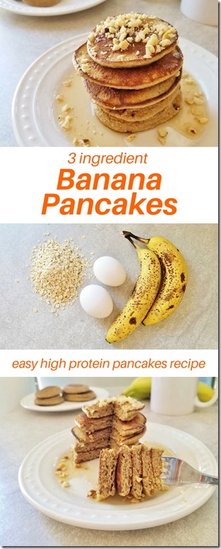 3 ingredient Banana Pancakes Recipe