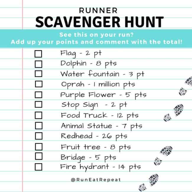 running scavenger hunt