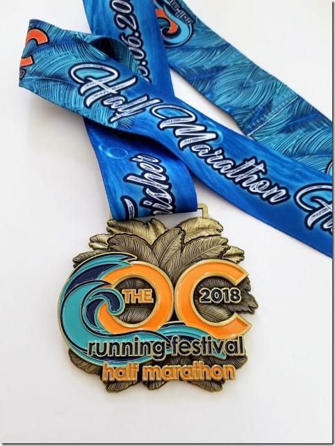 oc marathon half marathon medal