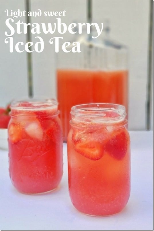 Light Strawberry Iced Tea recipe with stevia (533x800)