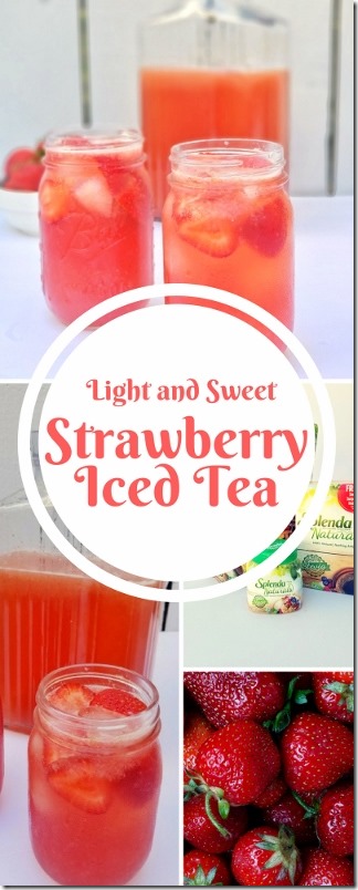 Light and Sweet Strawberry Iced Tea Recipe with stevia Splenda (320x800)