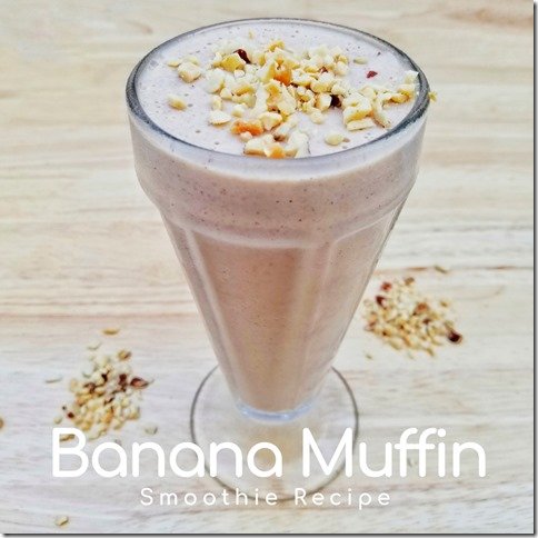 Banana Nut Smoothie Recipe with yogurt