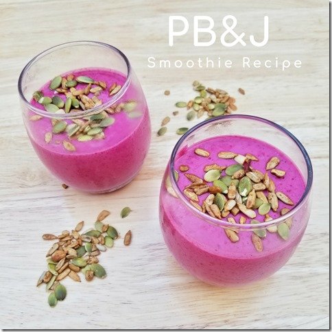 PB and J Smoothie Recipe with yogurt (800x800)