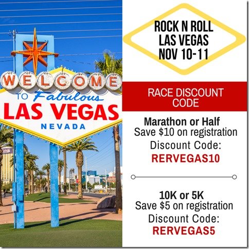 Rock n Roll Las Vegas marathon half marathon discount code