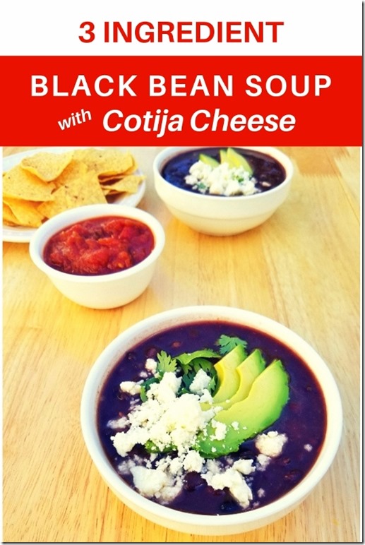 3 ingredient black bean soup recipe and cotija cheese (534x800)