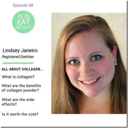 Collagen Health and Nutrition tips Run Eat Repeat podcast ep (800x800)