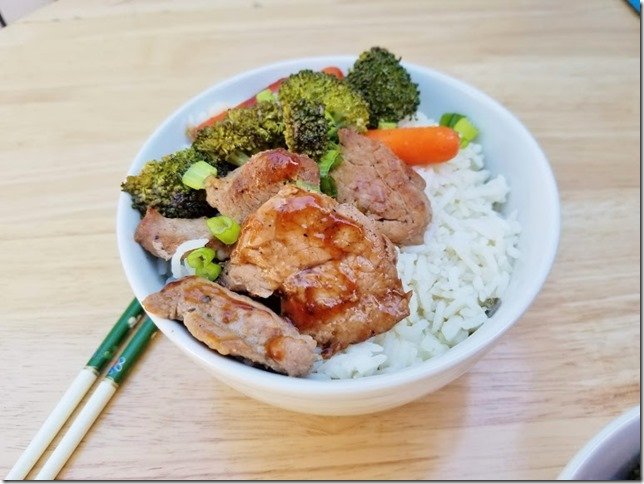 Healthy Pork Teriyaki Bowl Recipe w Farmer John 1 (769x577)