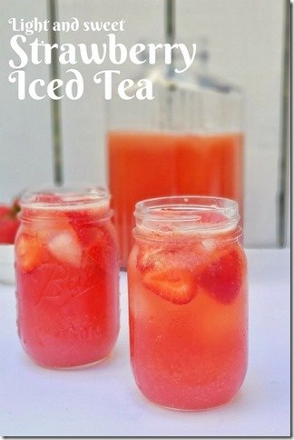 Light Strawberry Iced Tea recipe with stevia (533x800)
