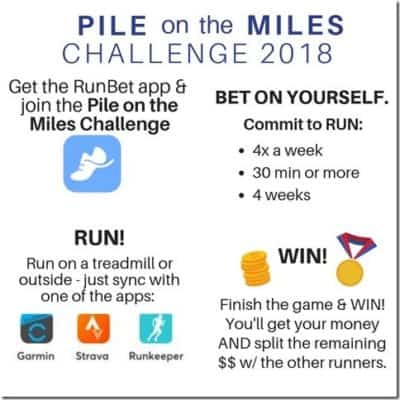 Pile on the Miles Run Bet Challenge 2018