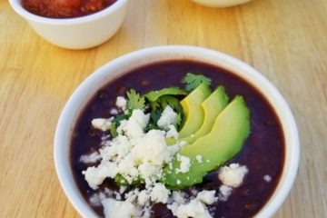 3 Ingredient Black Bean Soup with Cotija Cheese 3 Ingredient Black Bean Soup with Cotija Cheese