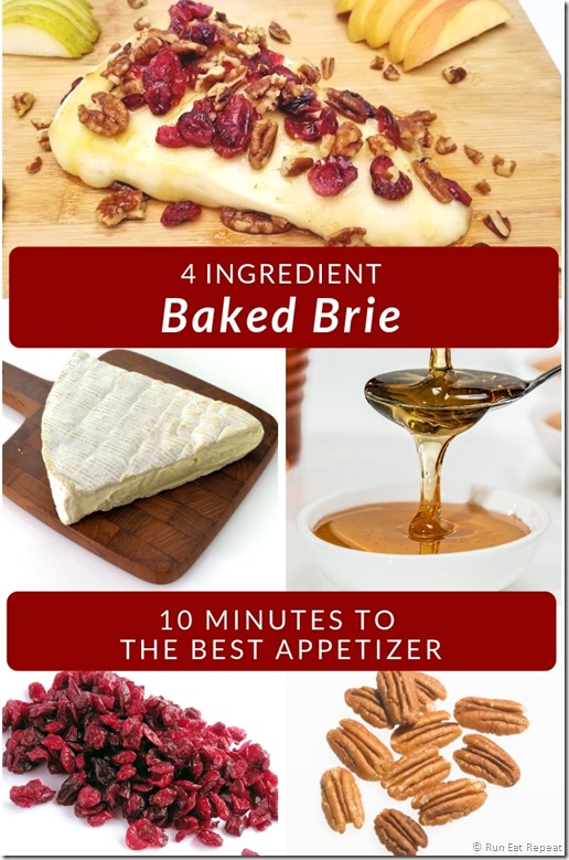 Easy 4 ingredient baked brie recipe