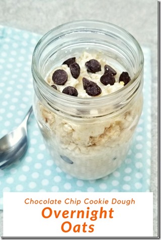 chocolate chip cookie dough overnight oats recipe