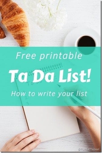 Ta Da List printable. How to write your Ta Da list for the year (427x640)