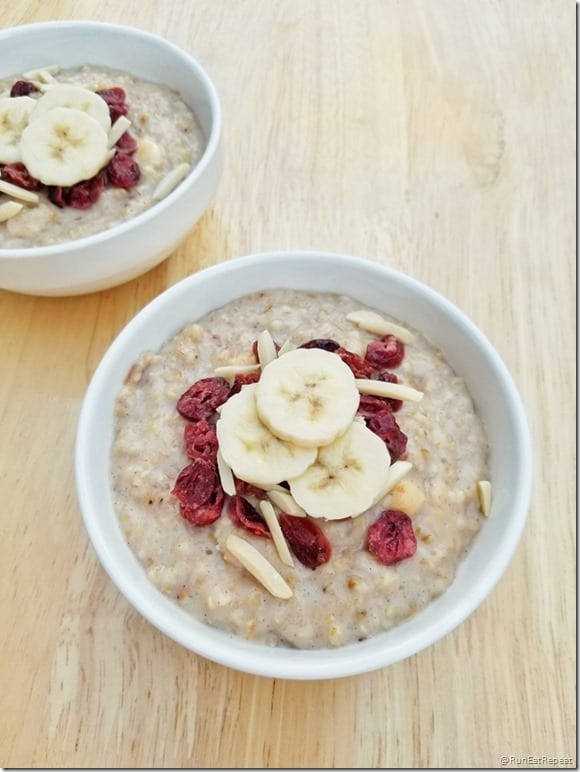 Easy Steel Cut Oats in the Rice Cooker Recipe - Run Eat Repeat