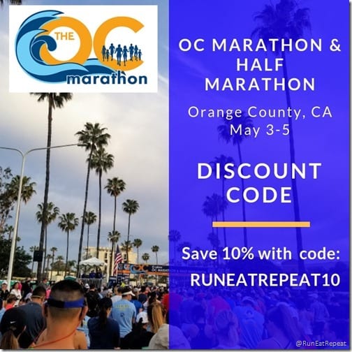 OC marathon half marathon discount code