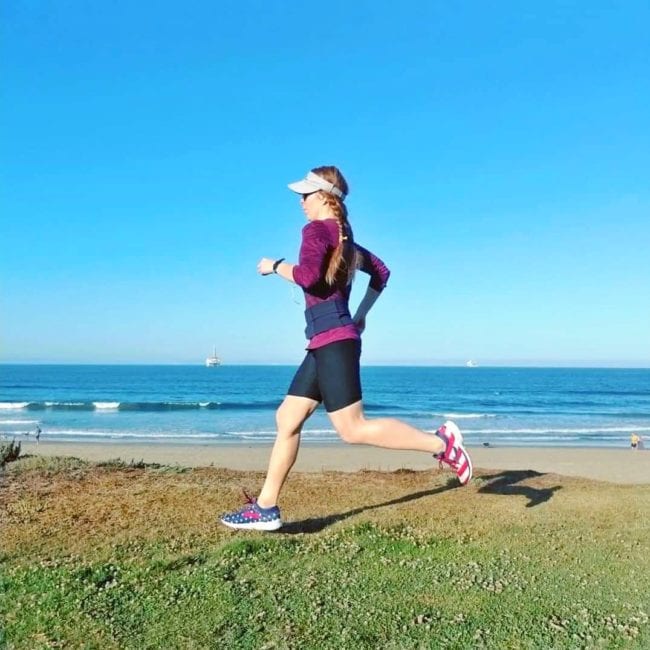 running in Seal Beach California