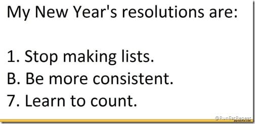new years resolution list