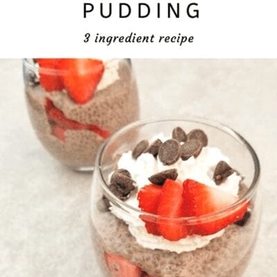 Easy Chocolate Chia Pudding–3 ingredient recipe