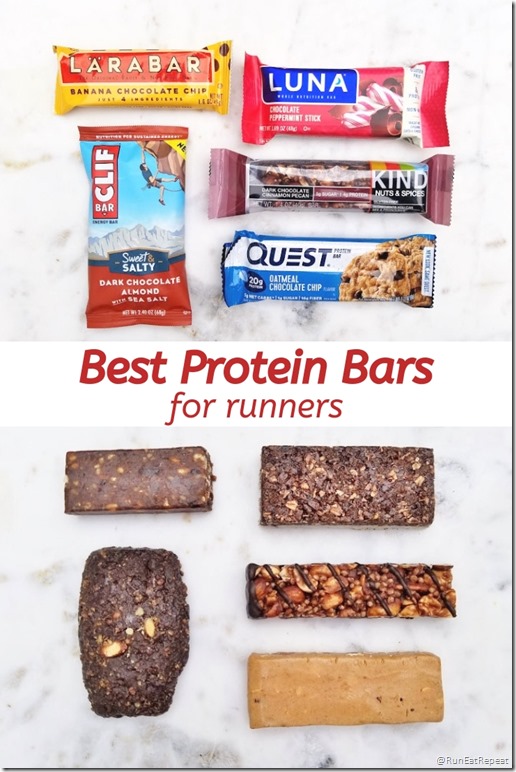 Best Protein Bars for runners running blog list