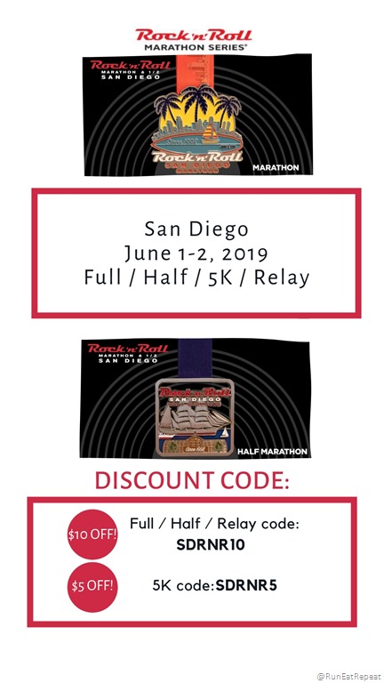 Rock N Roll San Diego Marathon Half Marathon & 5K Discount ...