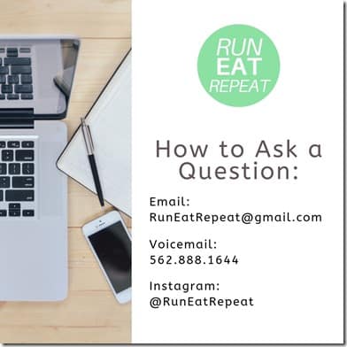 Run Eat Repeat Podcast questions email voicemail
