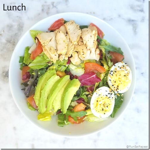 What I ate in a day lunch
