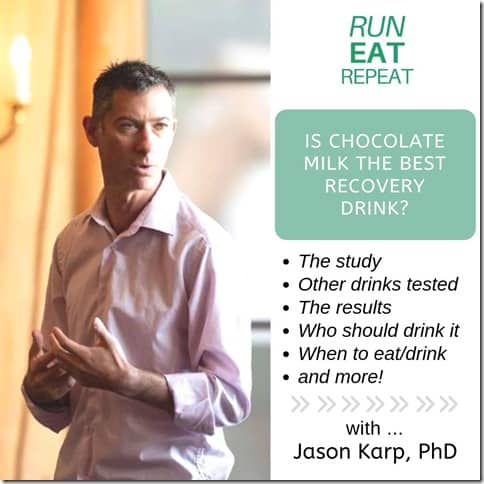 Running Coach Jason Karp on Chocolate Milk recovery drink for runners and athletes